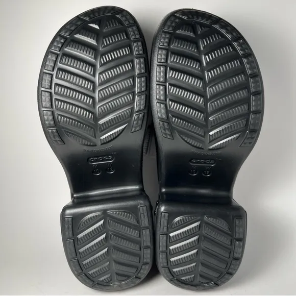 Crocs Siren Studded Black Chrome Studs Platform Unisex Clogs Size M10/W12 NWT