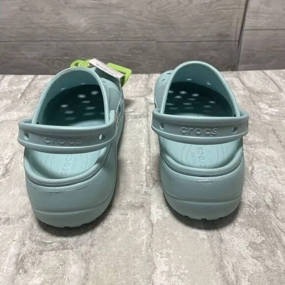 Crocs‎ Size 9 Women's Light Blue Baya Platform Clogs NWT