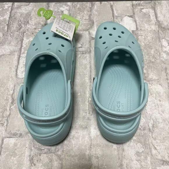 Crocs‎ Size 9 Women's Light Blue Baya Platform Clogs NWT