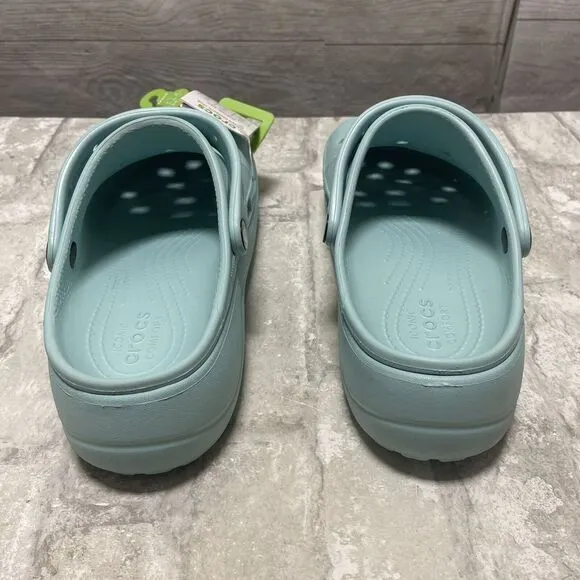 Crocs‎ Size 9 Women's Light Blue Baya Platform Clogs NWT