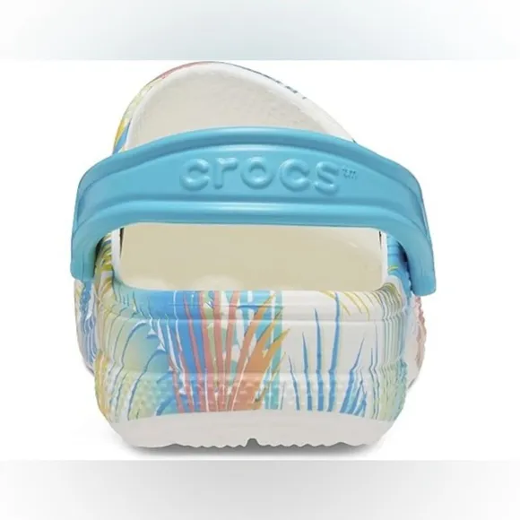 Crocs Unisex Baya Graphic Clog, Tropical/White