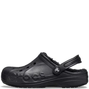 CROCS UNISEX BAYA LINED CLOG BLACK, NUMERIC_12 US MEN