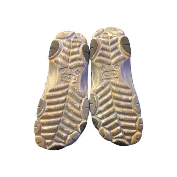 Crocs Unisex Classic All-Terrain Marbled Clogs – Chai/Multi, Size 13