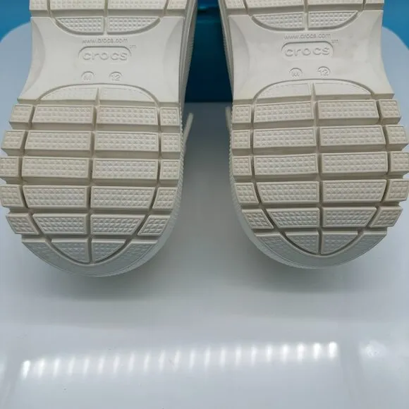 Crocs Unisex Mega Crush Platform Clogs, Size Men's 12/‎ Women's 14, White