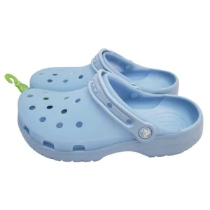 CROCS Women's Classic Frosted Clogs Size 8 Blue Calcite NWT