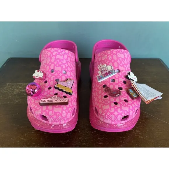 Crocs x Barbie The Movie Mega Crush Clog Pink Women's Size 7/Men's Size 5