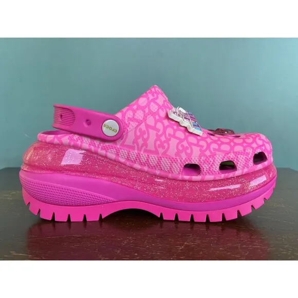 Crocs x Barbie The Movie Mega Crush Clog Pink Women's Size 7/Men's Size 5