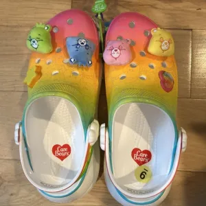 CROCS X Care Bears Collaboration Crush Clog 'Light On' Women Size 11 Men Size 9