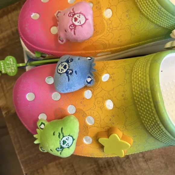 CROCS X Care Bears Collaboration Crush Clog 'Light On' Women Size 12 Men Size 10