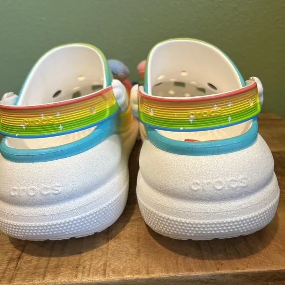 CROCS X Care Bears Collaboration Crush Clog 'Light On' Women Size 12 Men Size 10