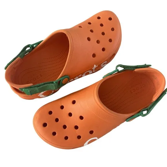 Crocs X Carrots Classic All Terrain Orange Clog Limited Men’s Size 11 Women’s 13