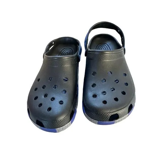 Crocs x Harry Potter RavenClaw M10 W12 Black Blue Clog-Style Adjustable Strap