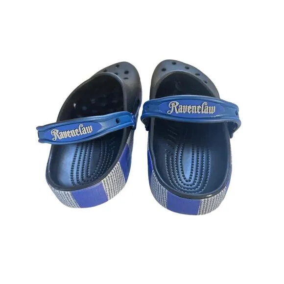 Crocs x Harry Potter RavenClaw M10 W12 Black Blue Clog-Style Adjustable Strap