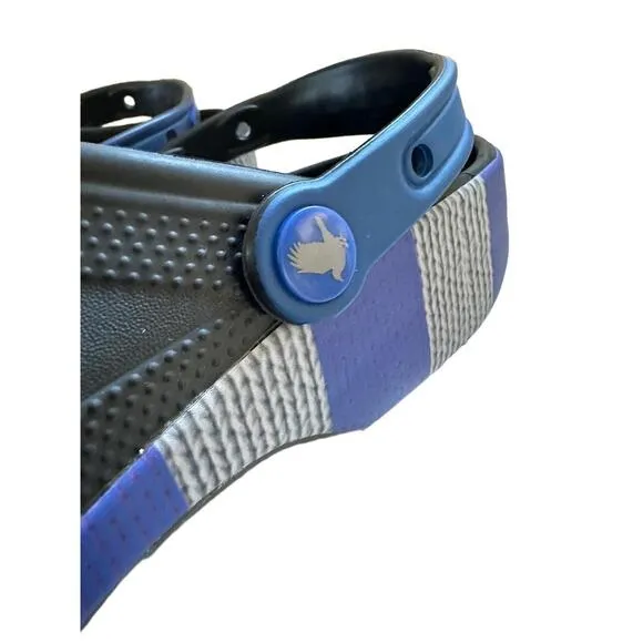 Crocs x Harry Potter RavenClaw M10 W12 Black Blue Clog-Style Adjustable Strap