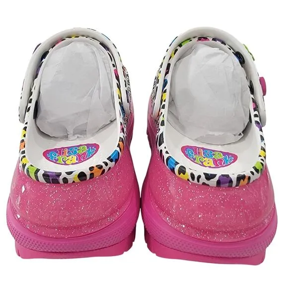 Crocs x Lisa Frank Mega Crush Clogs with Jibbitz Charms size M7/W9 Brand New