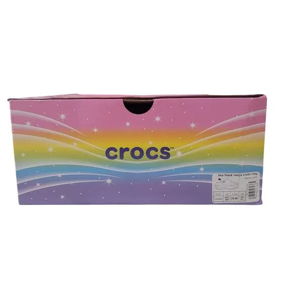 Crocs x Lisa Frank Mega Crush Clogs with Jibbitz Charms size M7/W9 Brand New