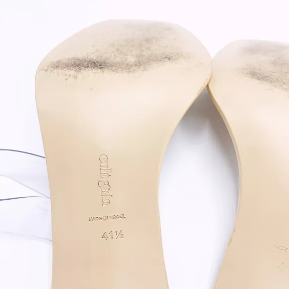 CULT GAIA Meta Bauble-Heel Vinyl Mules