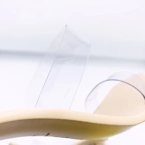 CULT GAIA Meta Bauble-Heel Vinyl Mules