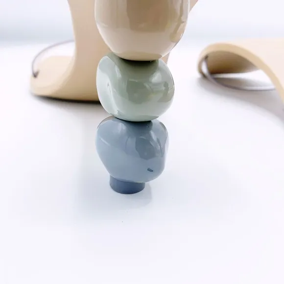 CULT GAIA Meta Bauble-Heel Vinyl Mules