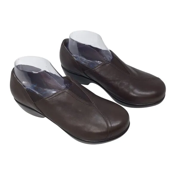 Dansko Arden Clogs Brown Nappa Leather Women's 39 / 8.5 Comfort Professional