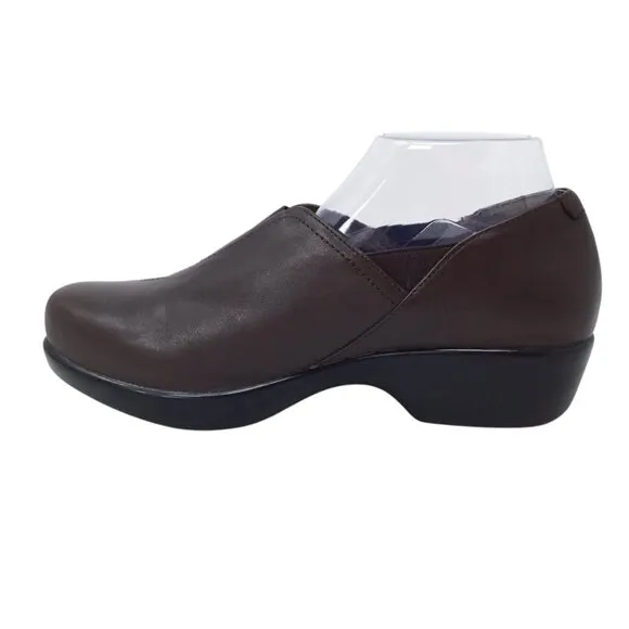 Dansko Arden Clogs Brown Nappa Leather Women's 39 / 8.5 Comfort Professional