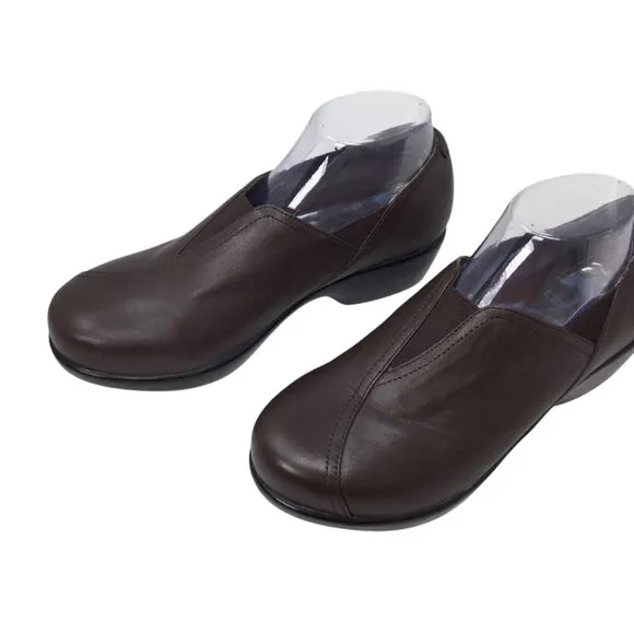 Dansko Arden Clogs Brown Nappa Leather Women's 39 / 8.5 Comfort Professional