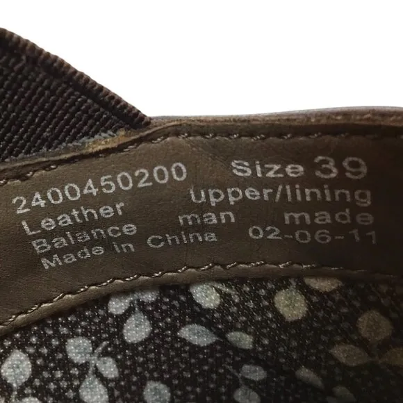Dansko Arden Clogs Brown Nappa Leather Women's 39 / 8.5 Comfort Professional