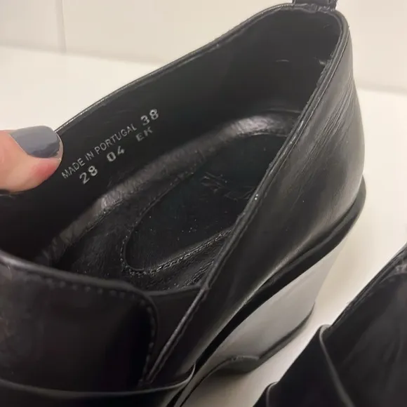 Dansko Aubrey Slip On Pleated Leather Comfort Clogs Black Size 38 EU / 7.5 US