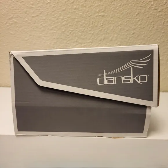 Dansko Black Paint Swirl XP 2.O Patent Clogs Size 41 (10½-11)