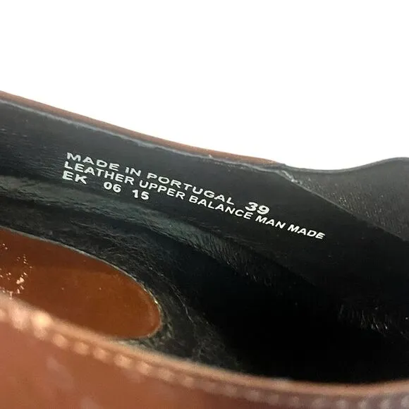 Dansko Brown Leather Clogs Slip On Professional Comfort Shoe Women 39 / 9