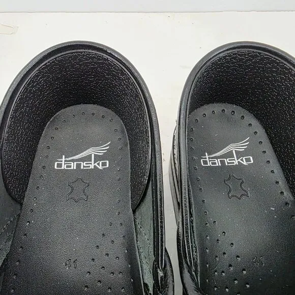 Dansko  Clogs Women's Professional Nursing comfort Black Floral Tooled Size 41