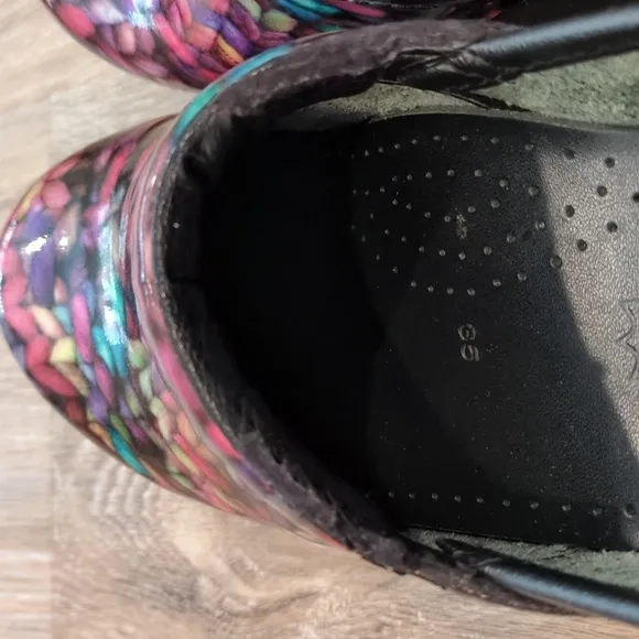 Dansko 🌈Colorful🌈 Clogs with Black Soles women's 35 Euro (5 US)