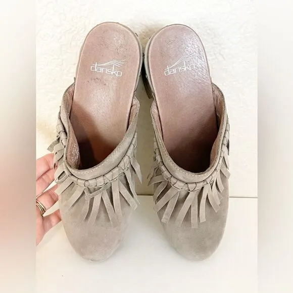 Dansko Deni Mule Slip On Clogs Suede Size 41/ 10.5