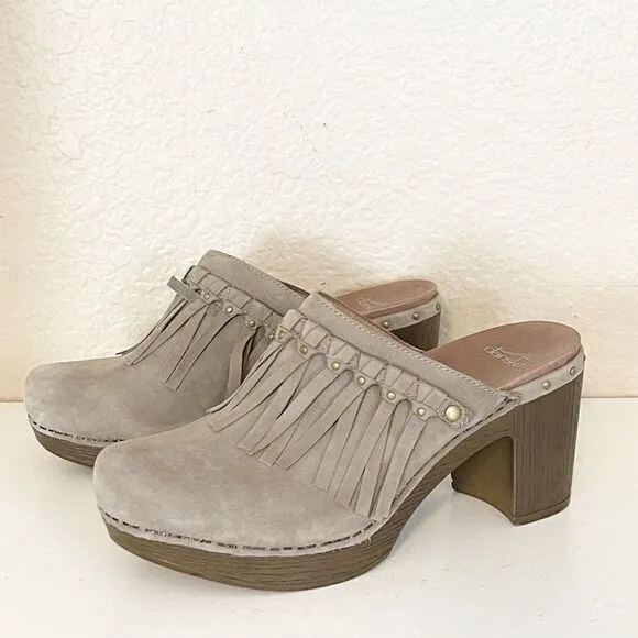 Dansko Deni Mule Slip On Clogs Suede Size 41/ 10.5