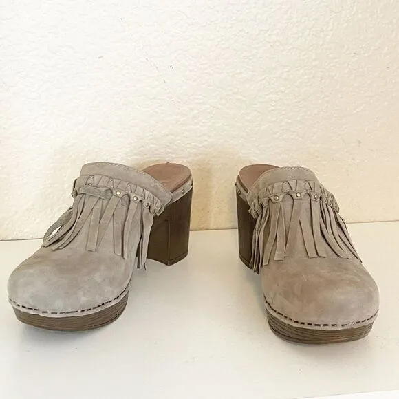 Dansko Deni Mule Slip On Clogs Suede Size 41/ 10.5