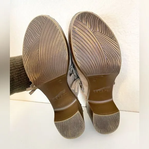 Dansko Deni Mule Slip On Clogs Suede Size 41/ 10.5