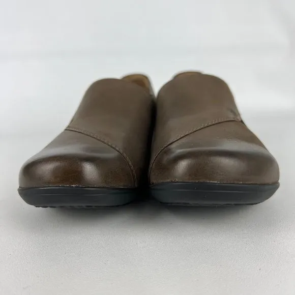 Dansko Fae Womens Leather Slip-On Comfort Shoe Mushroom Brown size 36 US 5.5