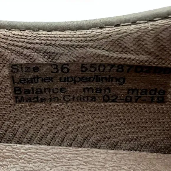 Dansko Fae Womens Leather Slip-On Comfort Shoe Mushroom Brown size 36 US 5.5