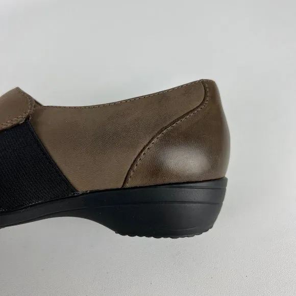 Dansko Fae Womens Leather Slip-On Comfort Shoe Mushroom Brown size 36 US 5.5