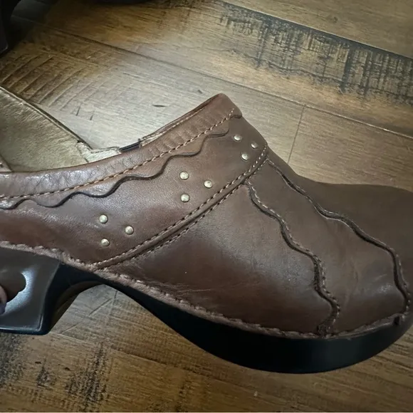 DANSKO Hailey Professional Staple Clog Mule Shoe Studs 7.5-8/38