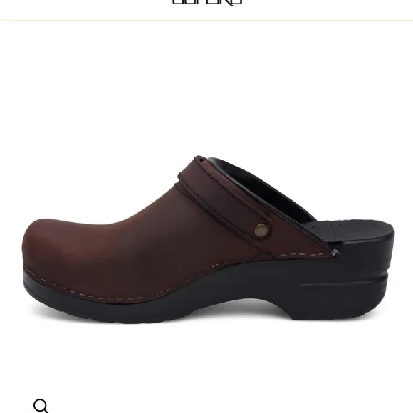 Dansko Ingrid antique Brown Clogs Size 39