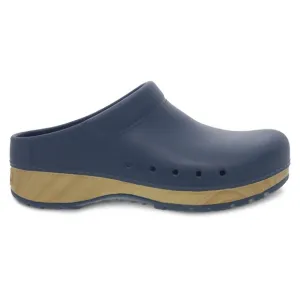 Dansko Kane Blue Rubber Clogs