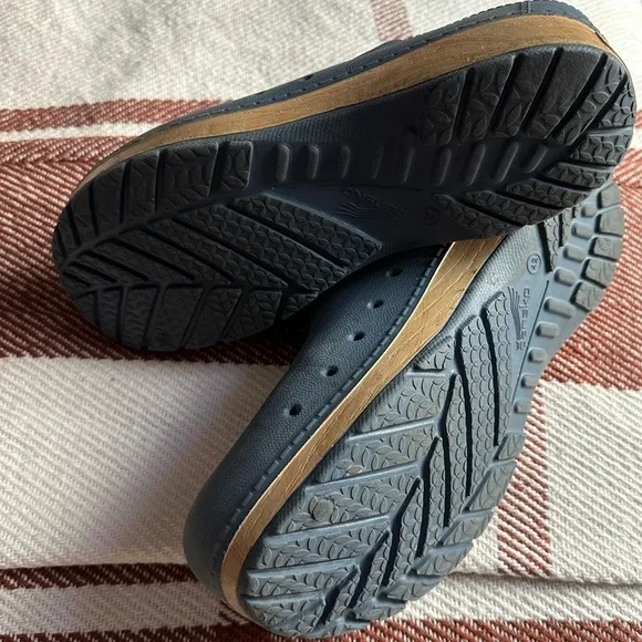 Dansko Kane Blue Rubber Clogs