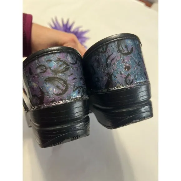 Dansko Limited Edition Professional Clogs Size 37 Multicolor Iridescent Leather