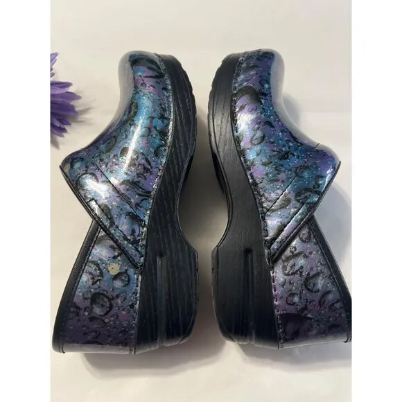 Dansko Limited Edition Professional Clogs Size 37 Multicolor Iridescent Leather