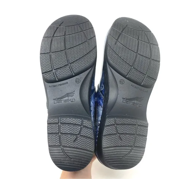 Dansko LT Pro Silver/Blue Paisley Patent 5200-950202