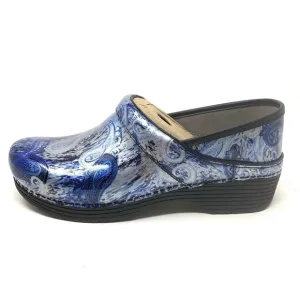 Dansko LT Pro Silver/Blue Paisley Patent 5200-950202