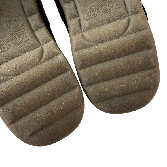 Dansko Martina Leather Mary Jane Mule Clogs Size 9.5