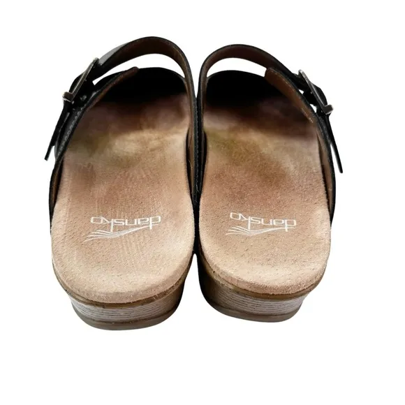 Dansko Martina Leather Mary Jane Mule Clogs Size 9.5