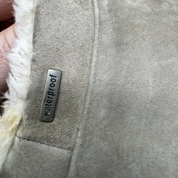 Dansko Parsons Suede Waterproof Clog Faux Fur Women Size 42 EU 11.5 US Gray